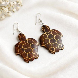 Hot Sale Painting Wood Earrings Premium Design